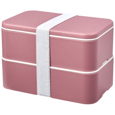 Двухслойный пищевой контейнер MIYO Renew, розовый