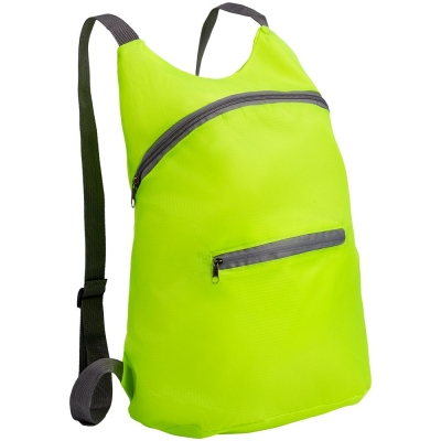 Складной рюкзак Barcelona, салатовый, зеленый, полиэстер, рипстоп
