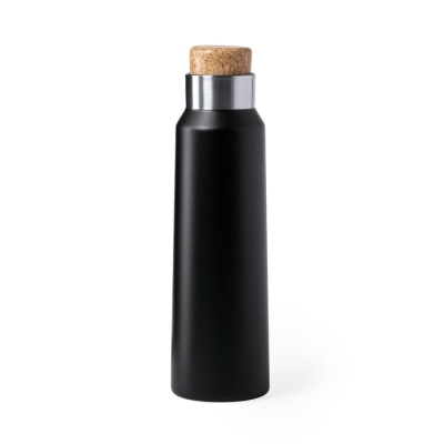 Бутылка для воды ANUKIN, черный, 770 мл, нержавеющая сталь, черный, нержавеющая сталь