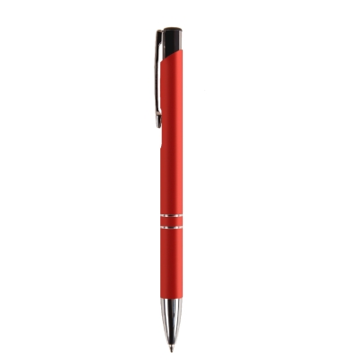 Ручка MELAN soft touch, красный, металл