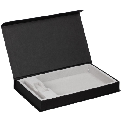 Коробка Horizon Magnet с ложементом под ежедневник, флешку и ручку, черная, черный, картон