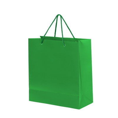 Пакет подарочный GLAM MINI 24х9х28 см, зелёный, зеленый, бумага