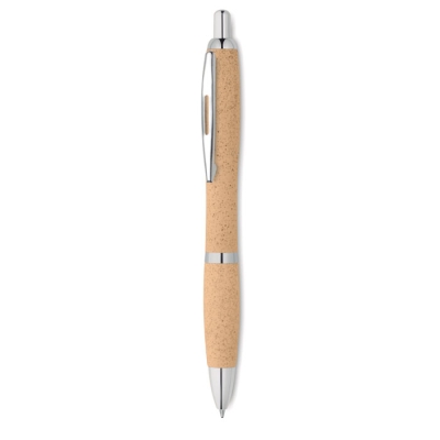 Ручка из зерноволокна и ПП, оранжевый, пластик
