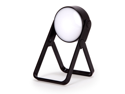 Складная лампа «Spot Light», черный, пластик, полипропилен
