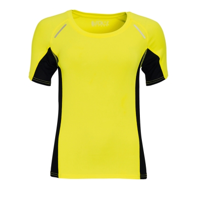 Футболка для бега "Sydney women", желтый_XS, 92% полиэстер, 8% эластан, 180 г/м2, желтый, 92% полиэстер, 8% эластан, 180 г/м2