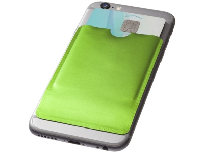 Бумажник для карт с RFID-чипом для смартфона, зеленый, алюминий