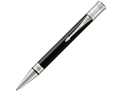 Ручка шариковая Duofold Classic International, черный, серебристый, металл