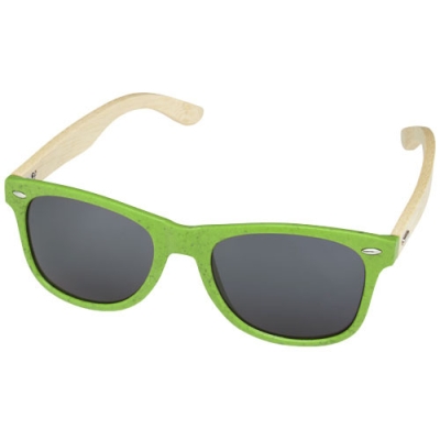 Sun Ray очки с бамбуковой оправой, зеленый