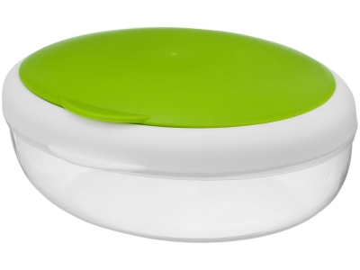 Контейнер для ланча «Maalbox», зеленый, белый, прозрачный, пластик