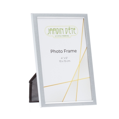 Рамка для фотографии Jardin D'Ete, алюминий, стекло, фото 10 х 15 см, серебристый