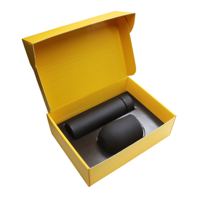 Набор Hot Box C (софт-тач) B (черный), черный, металл, микрогофрокартон