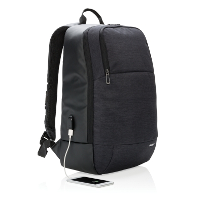 Рюкзак Swiss Peak для ноутбука 15", черный, полиэстер; полиэстер