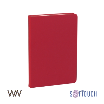 Ежедневник недатированный "Милан", А5, покрытие soft touch, красный, искусственная кожа/soft touch