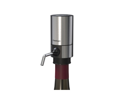 Автоматический аэратор-диспенсер для вина «Prestigio», черный, серебристый, пластик, металл