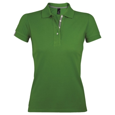 Рубашка поло женская Portland Women 200 зеленая, зеленый, хлопок