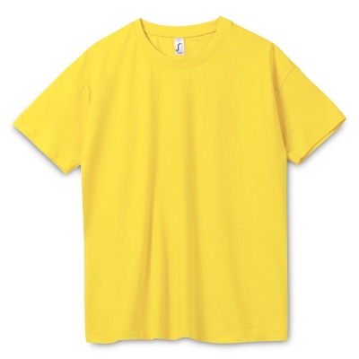Футболка унисекс Regent 150, желтая (лимонная), желтый, хлопок