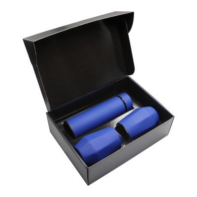 Набор Hot Box E2 (софт-тач) (синий), синий, металл, микрогофрокартон