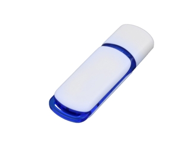 USB 3.0- флешка на 32 Гб с цветными вставками, белый, пластик
