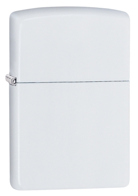Зажигалка ZIPPO Classic с покрытием White Matte, латунь/сталь, белая, матовая, 38x13x57 мм, белый