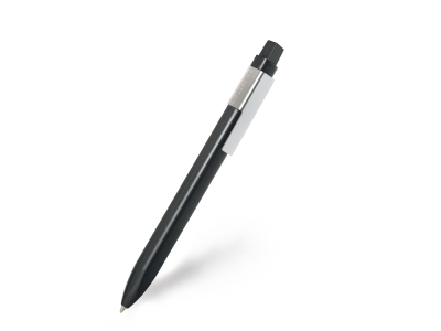 Ручка пластиковая шариковая «Click» 1,0мм, черный, пластик
