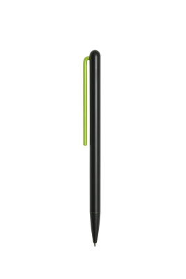 Шариковая ручка Pininfarina GrafeeX с зеленым клипом, черный, алюминий