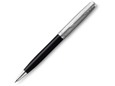 Ручка шариковая Parker Sonnet, черный, серебристый, металл