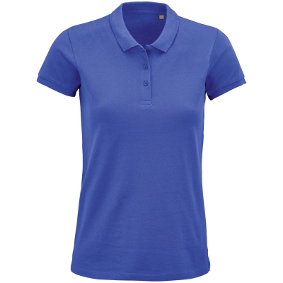 Рубашка поло женская Planet Women, ярко-синяя, синий, хлопок