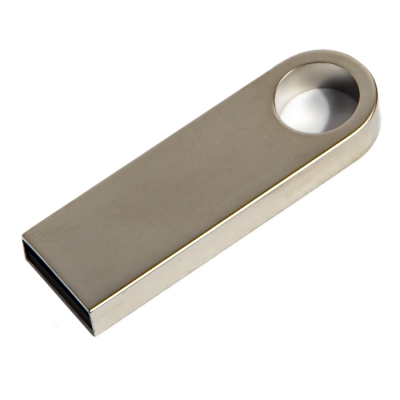 USB flash-карта SMART (8Гб), серебристая, 3,9х1,2х0,4 см, металл, серебристый, металл