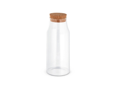 Стеклянная бутылка «JASMIN 800», натуральный, стекло, пробка