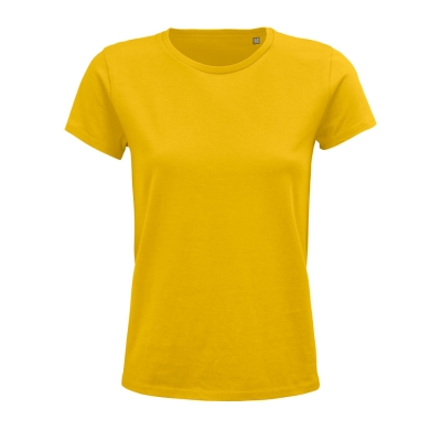 Футболка женская "CRUSADER WOMEN", желтый, S, 100% органический хлопок, 150 г/м2, желтый, 100% хлопок, 150 г/м2