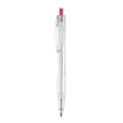 Ручка RPET, красный, pet-пластик