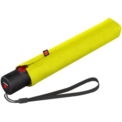 Складной зонт U.200, желтый, желтый, купол - эпонж, спицы - алюминий и фибергласс