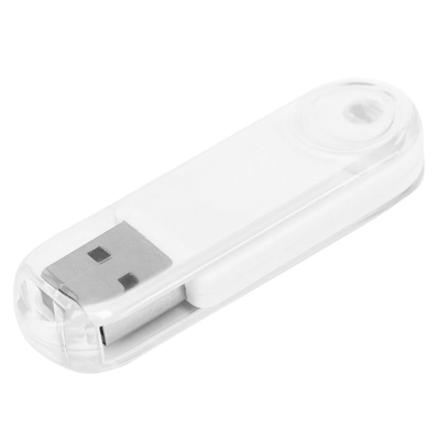 USB flash-карта "Nix" (8Гб), белый, 5,9х1,8х1см, пластик, белый, пластик