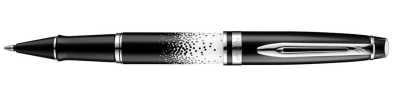 Роллерная ручка Waterman Expert. Детали дизайна - никеле-палладиевое покрытие, белый лак