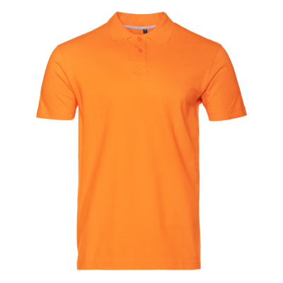 Рубашка поло унисекс  хлопок 185, 04B, Оранжевый, оранжевый, 185 гр/м2, хлопок