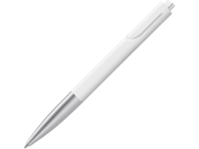 Ручка пластиковая шариковая «Noto», белый, серебристый, пластик