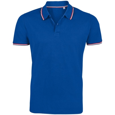 Рубашка поло мужская Prestige Men, ярко-синяя, синий, хлопок