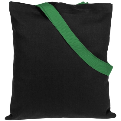 Набор Velours Bag, черный с зеленым, черный, зеленый, полиэстер, кожзам, хлопок