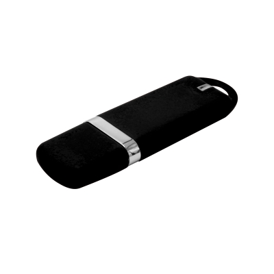 Флешка Shape с покрытием Софт Тач, 16 Гб, черная, черный