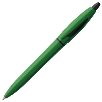 Ручка шариковая S! (Си), зеленая, зеленый, пластик