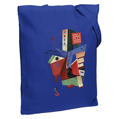 Холщовая сумка Architectonic, ярко-синяя, синий, хлопок