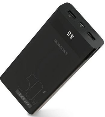 Мобильный аккумулятор Romoss PPD20 20000mAh QC 5.0 3A черный