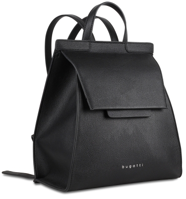 Рюкзак женский BUGATTI серия Chiara, чёрный, полиуретан, 29х14х31 см, черный