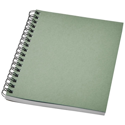 Desk-Mate® цветной блокнот на спирали формата A6, зеленый