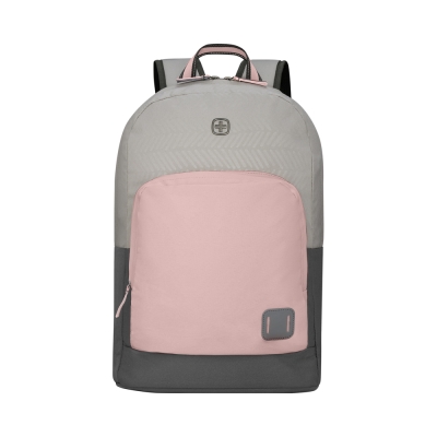 Рюкзак WENGER NEXT Crango 16", серый/розовый, переработанный ПЭТ/Полиэстер, 33х22х46 см, 27 л., серый