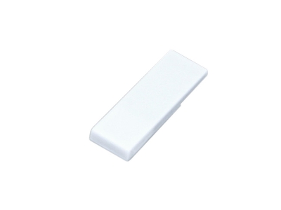 USB 2.0- флешка промо на 32 Гб в виде скрепки, белый, пластик