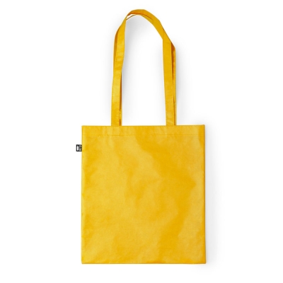 Сумка для покупок "Frilend", желтая, 41x37 см, 100% полиэстер RPET, желтый, 100% полиэстер rpet
