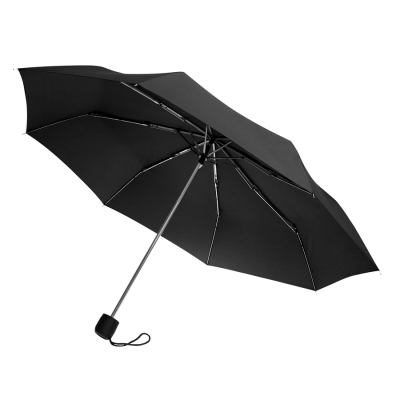 Зонт складной Lid, черный цвет, черный