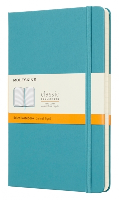 Блокнот Moleskine CLASSIC QP060B35 Large 130х210мм 240стр. линейка твердая обложка голубой