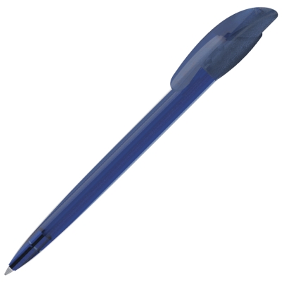 Ручка шариковая GOLF LX, прозрачный синий, пластик, синий, пластик